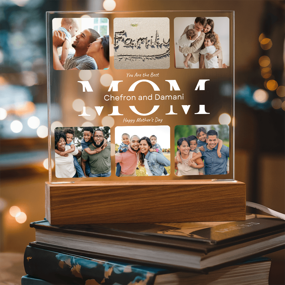 Mom's Personalized Acrylic Square Plaque