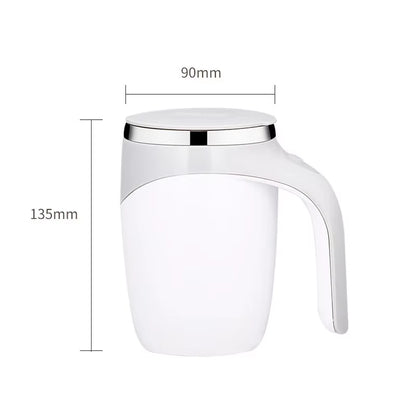 380Ml Coffee Mug Automatic Self Stirring Milk Fruits Mixing Cup Electric Stainless Steel Lazy Rotating Mug Magnetic Stirring Cup