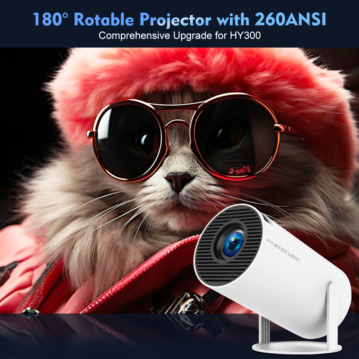 2024 Magcubic™ Projector w/Android 11