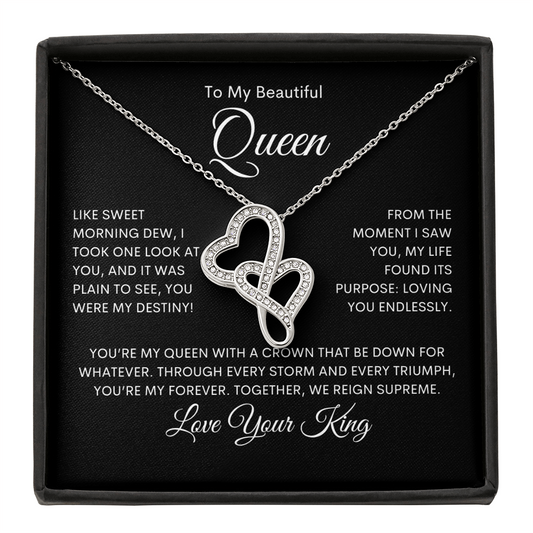 Beautiful Queen - Heart to Heart Pendant