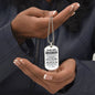 To My Son from Mom - Dog Tag Personalize at Check Out