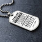 To My Son from Mom - Dog Tag Personalize at Check Out