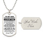 To My Son from Dad - Dog Tag  Personalize at Check Out