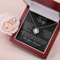To My Beautiful Wife - Love Knot Necklace & Earring Set