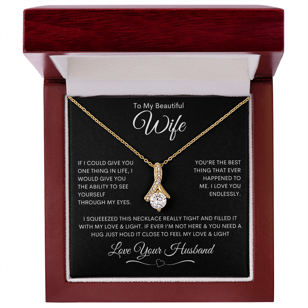 To My Beautiful Wife - Alluring Beauty Necklace