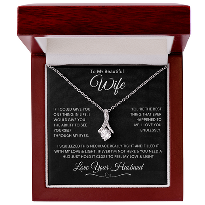 To My Beautiful Wife - Alluring Beauty Necklace