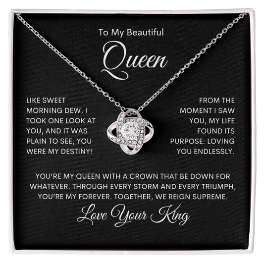Beautiful Queen - Love Knot Necklace