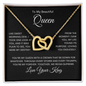 Beautiful Queen - Interlocking  Hearts Necklace