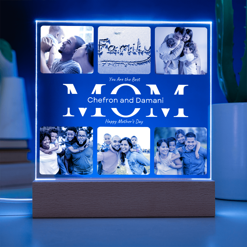 Mom's Personalized Acrylic Square Plaque