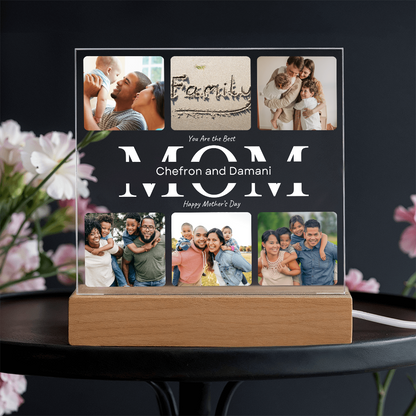 Mom's Personalized Acrylic Square Plaque