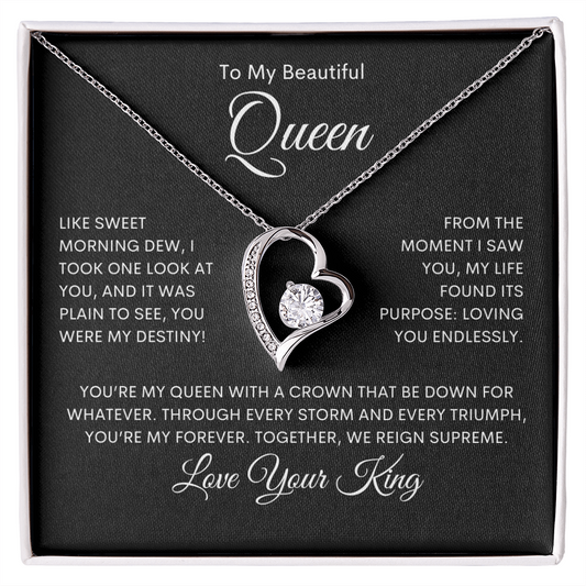 Beautiful Queen - Forever Love Necklace