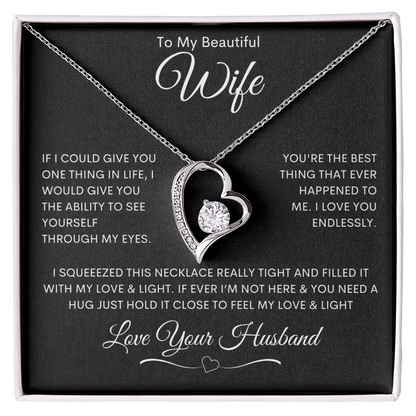 To My Beautiful Wife - Forever Love Necklace