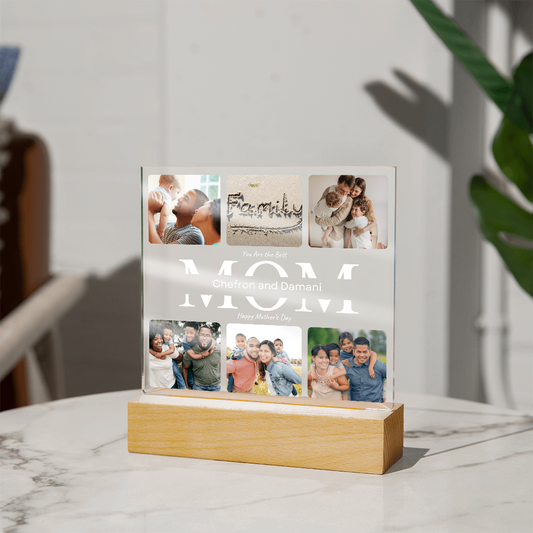 Mom's Personalized Acrylic Square Plaque