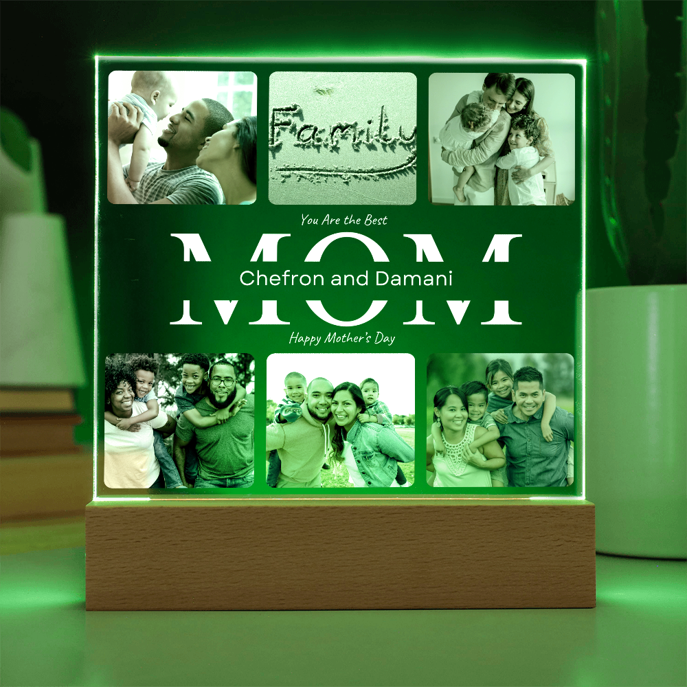 Mom's Personalized Acrylic Square Plaque