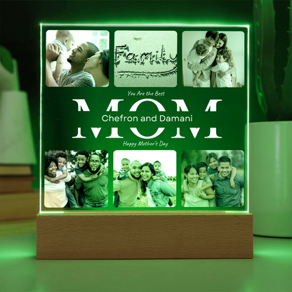 Mom's Personalized Acrylic Square Plaque