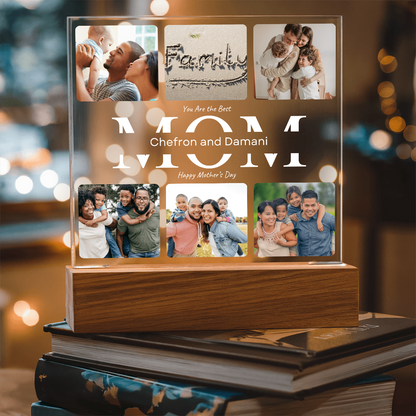 Mom's Personalized Acrylic Square Plaque