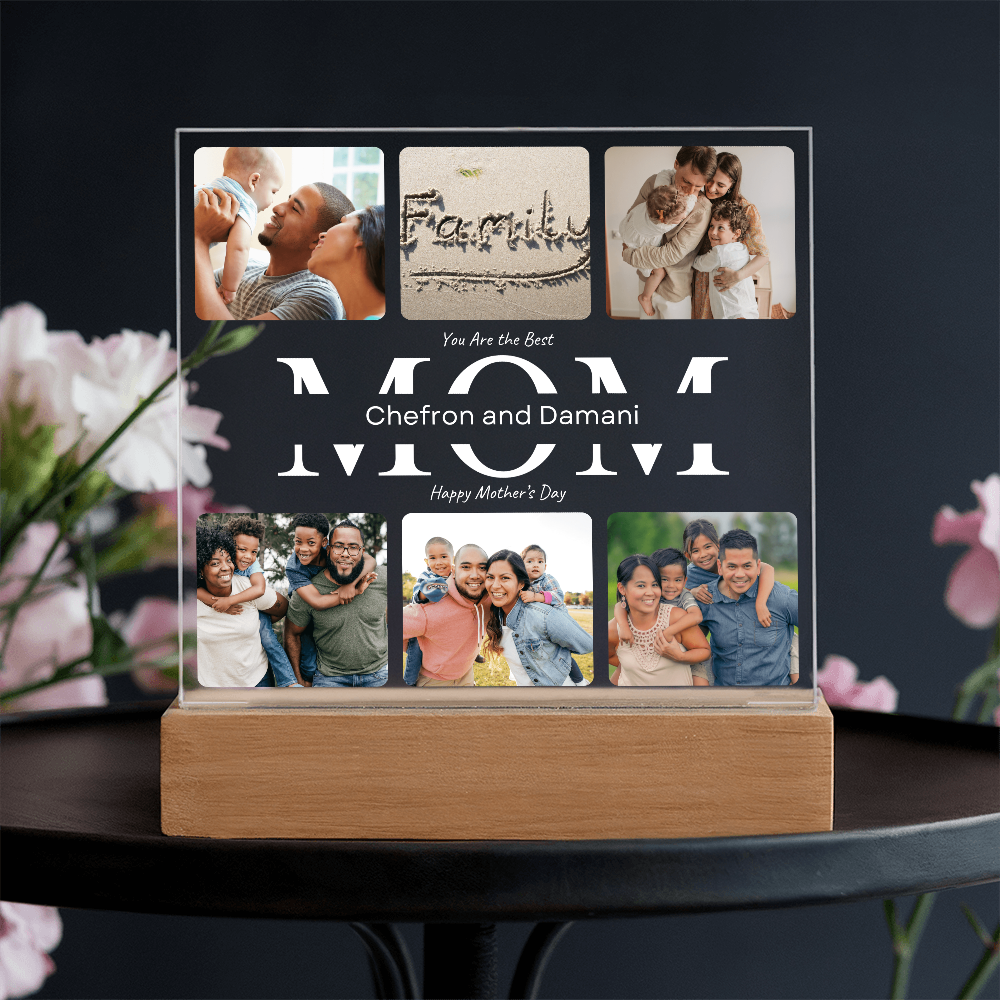 Mom's Personalized Acrylic Square Plaque