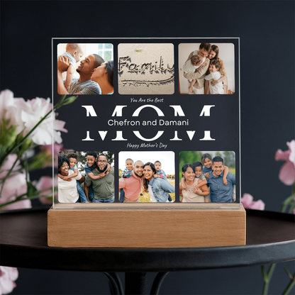Mom's Personalized Acrylic Square Plaque